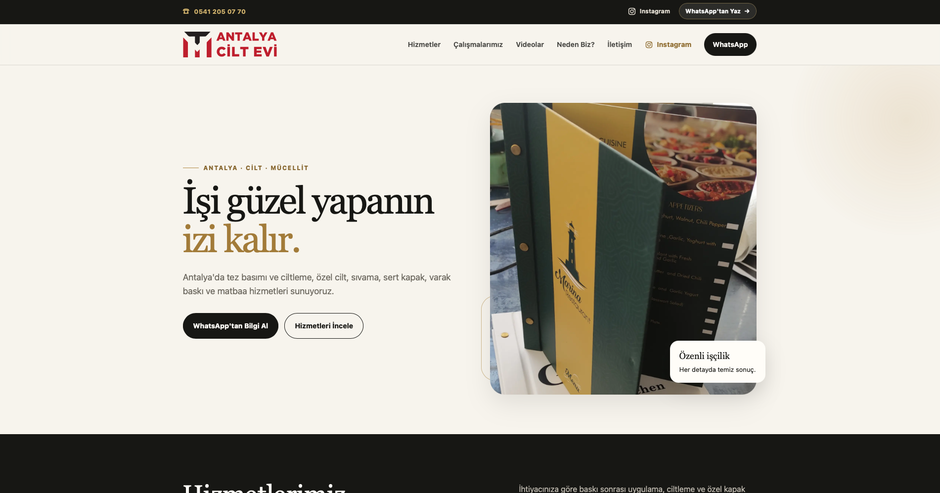 Antalya Cilt Evi web sitesi önizlemesi