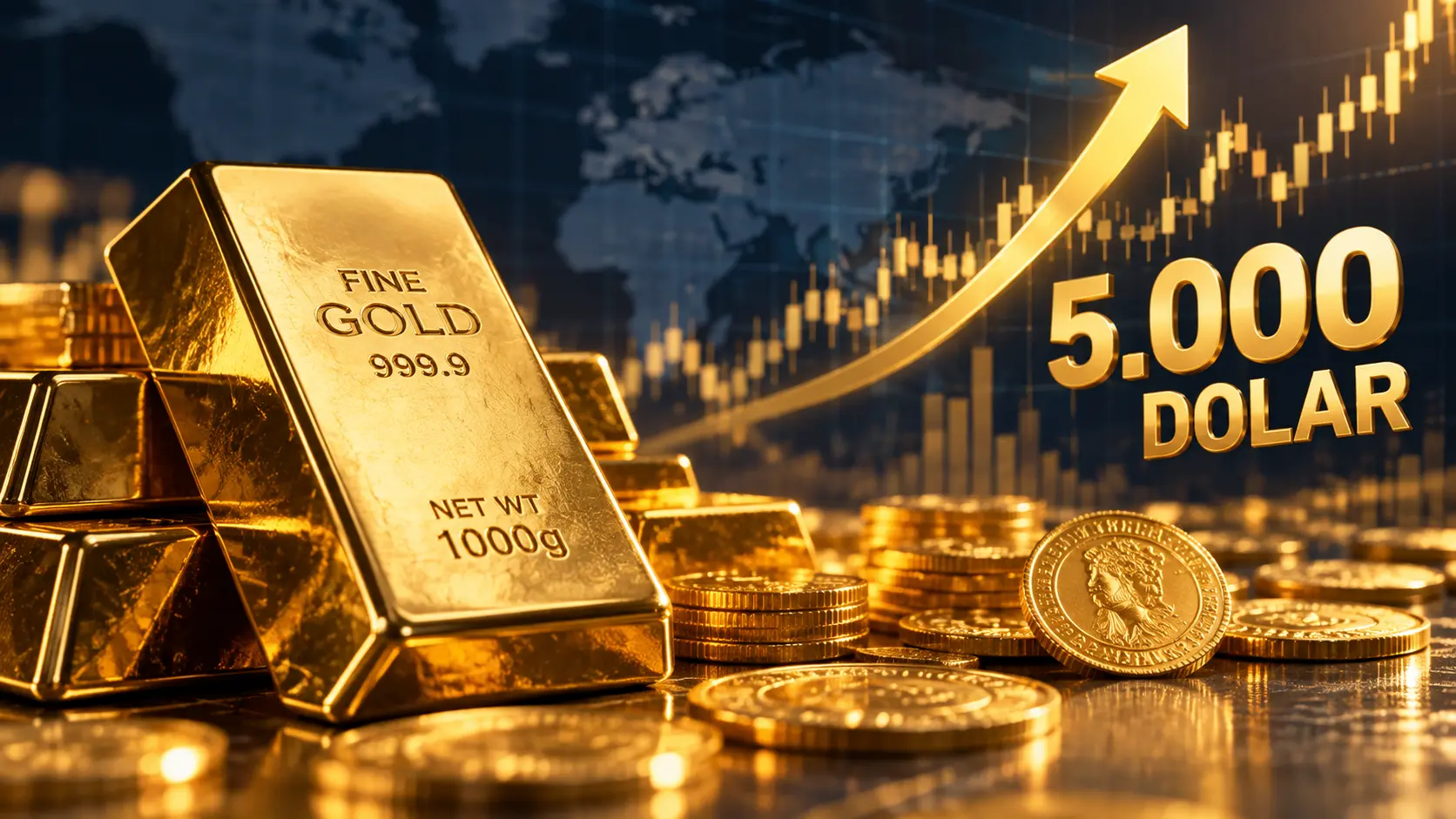 Altın fiyatı için 5 bin dolar öngörüsü ve yükseliş beklentisi