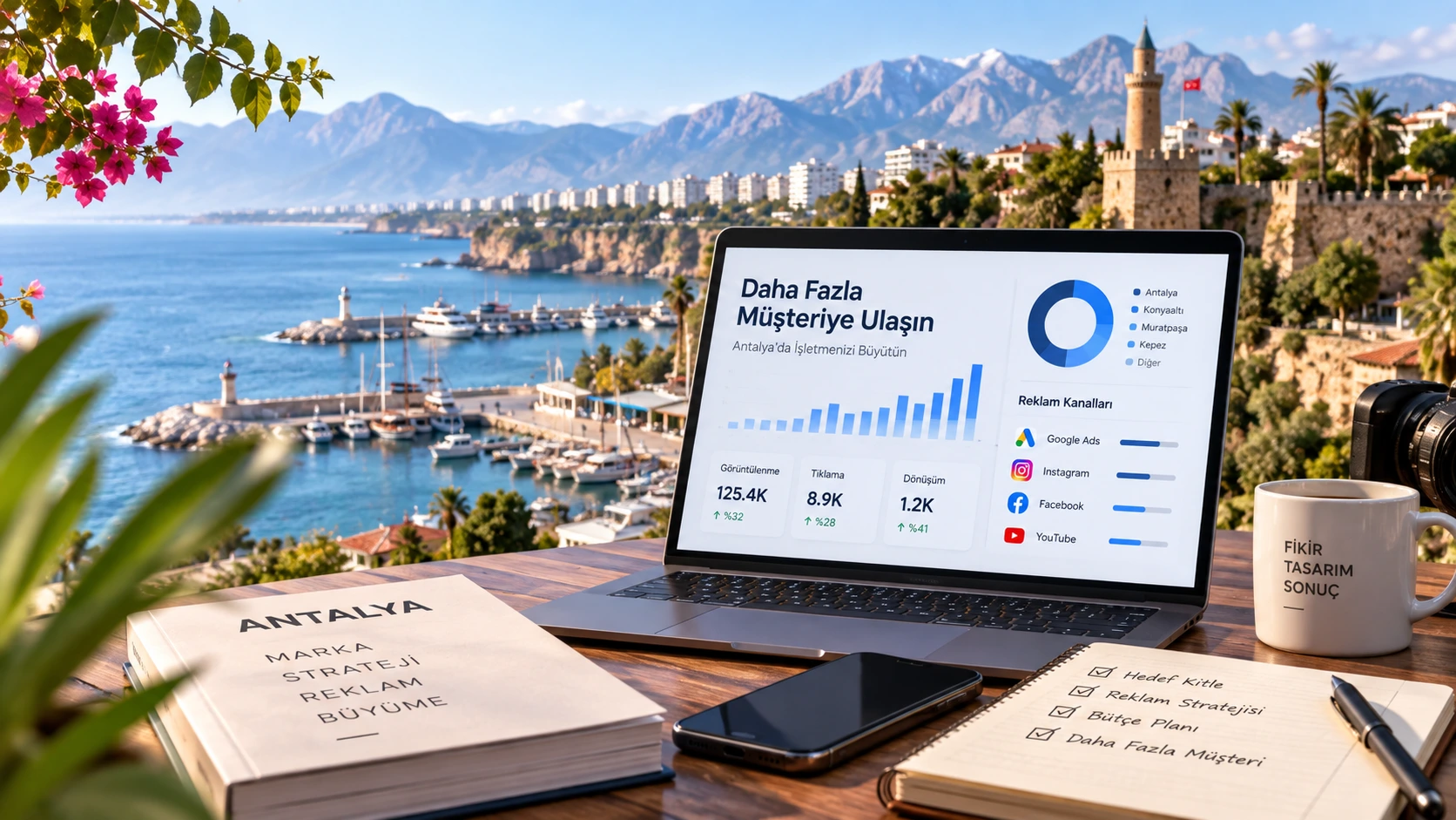 Antalya'da işletmeler için dijital reklam çalışması