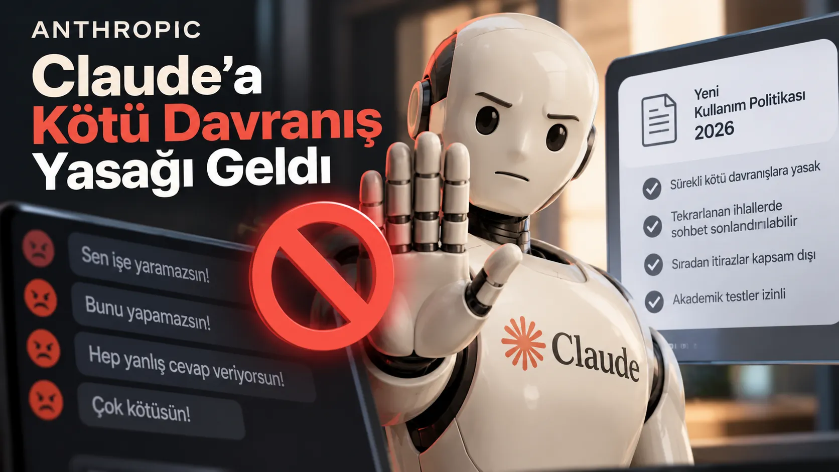 Anthropic Claude yapay zekasında tekrarlanan kötü davranışlara karşı getirilen yeni kullanım kuralı