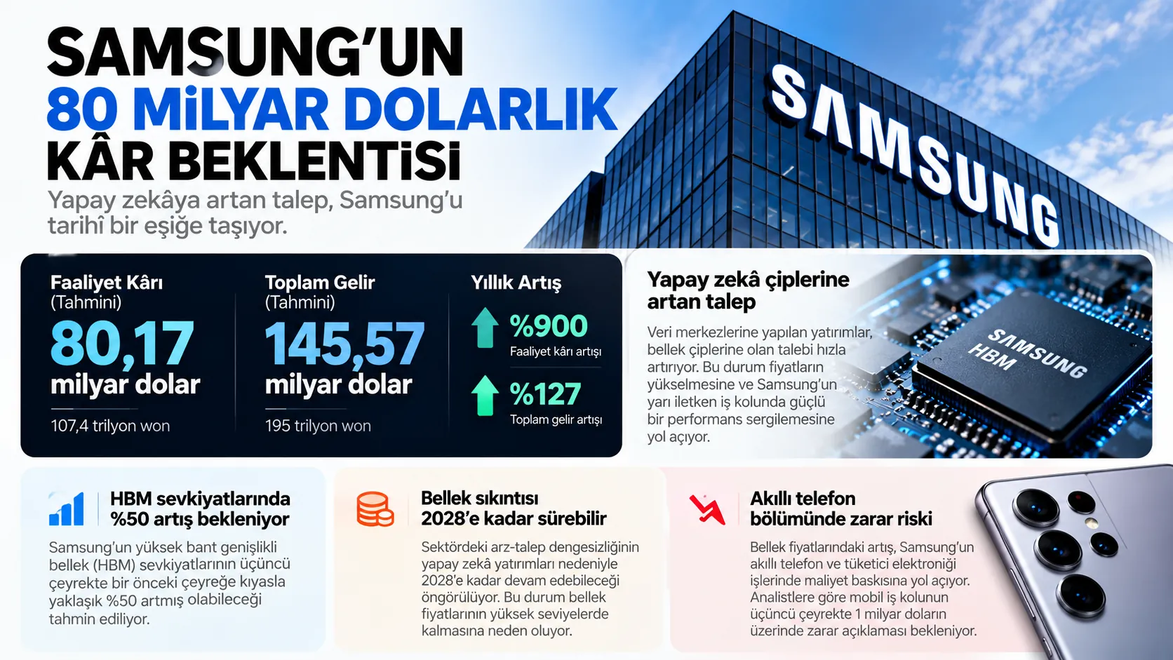 samsung 80 milyar dolar kar beklentisi infografik