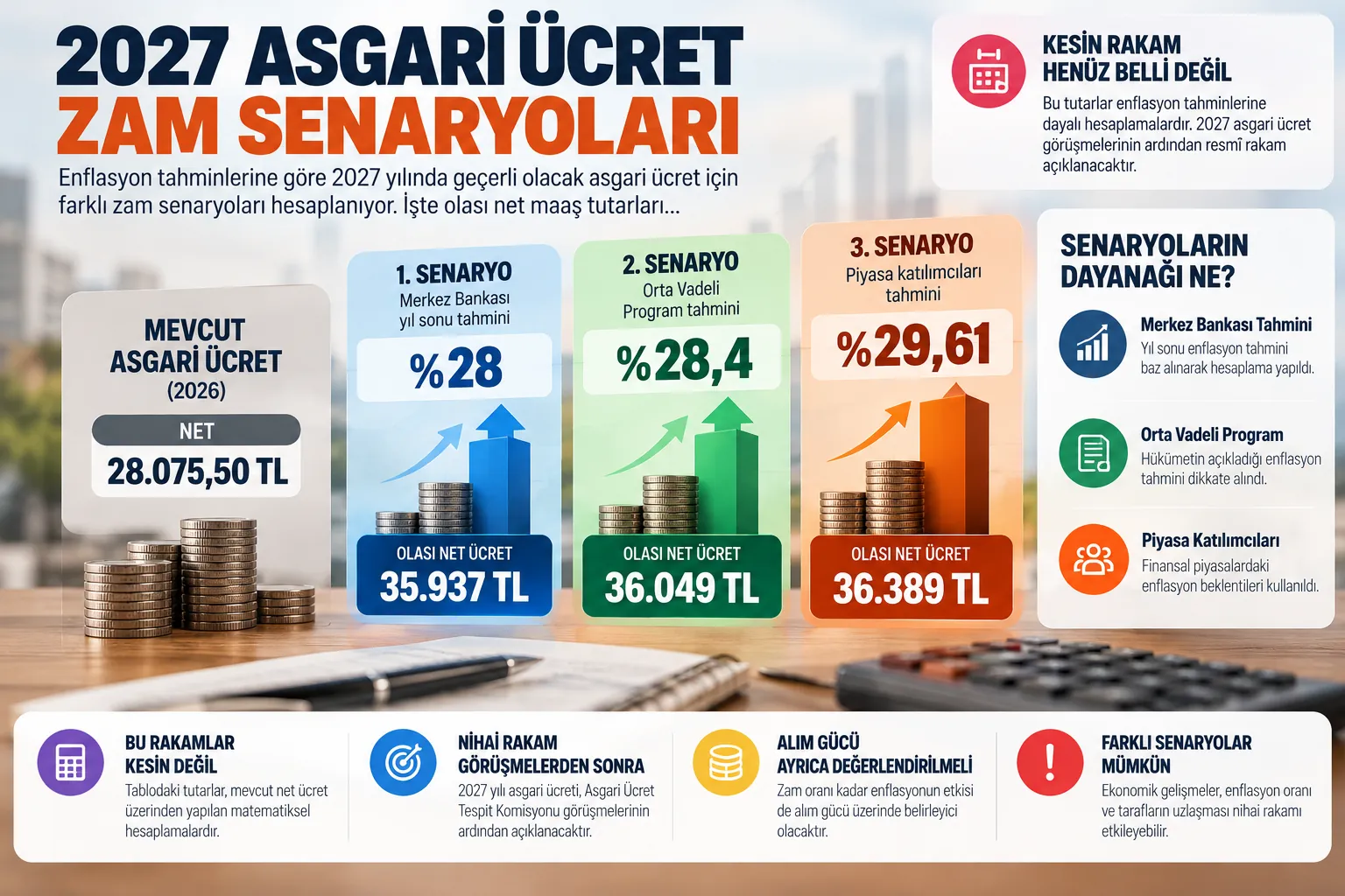 2027 asgari ucret zam senaryolari infografik