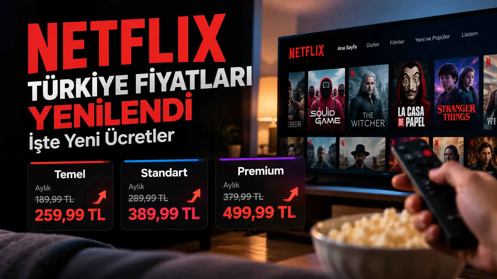 Netflix Türkiye abonelik paketleri ve yeni fiyatları