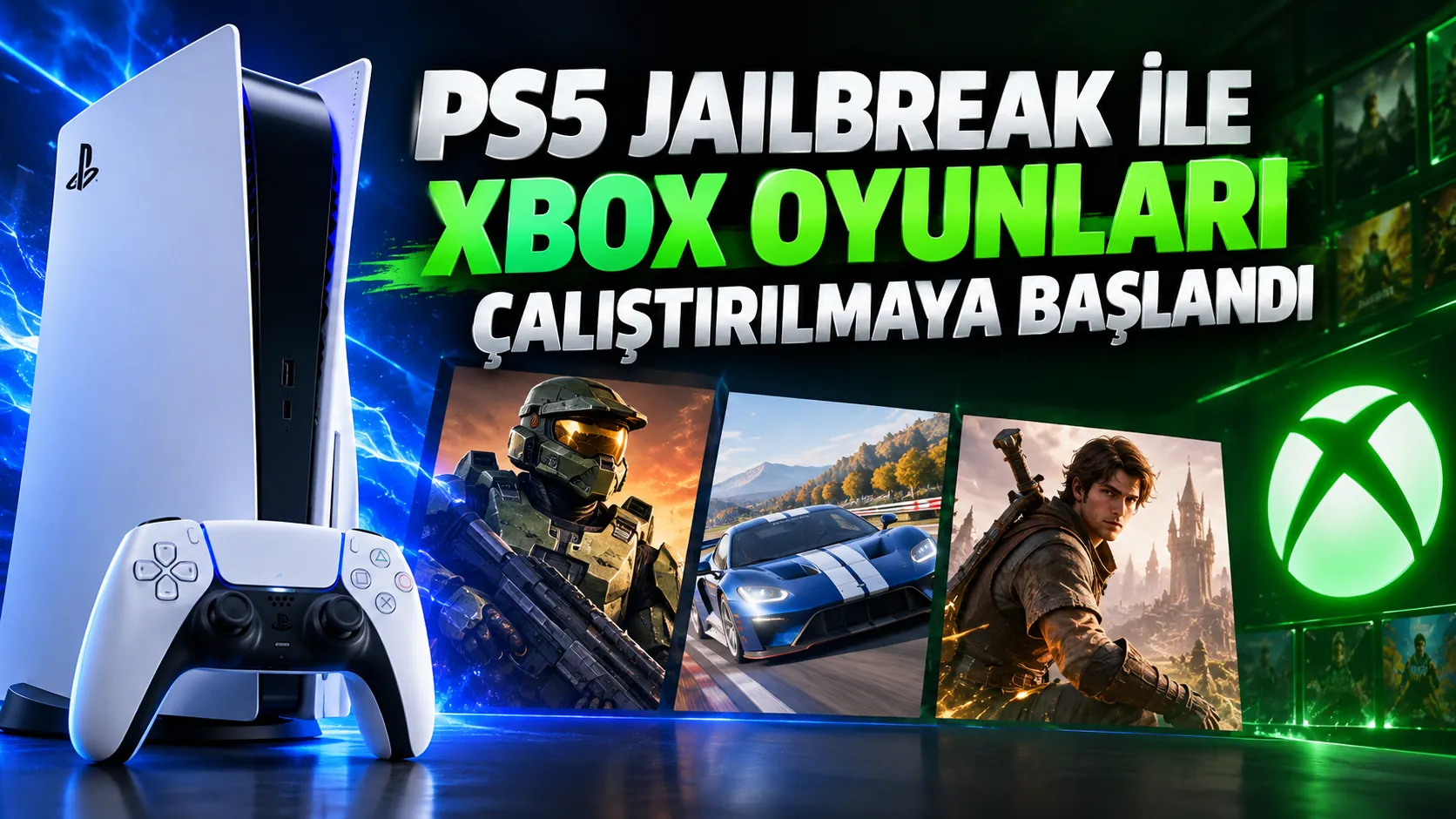 Jailbreak uygulanmış PS5 üzerinde Xbox oyunlarını çalıştıran XPSemu projesi