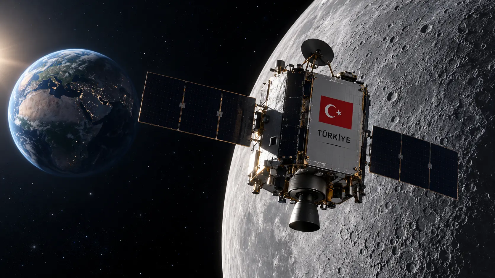 Türkiye’nin Ay görevi için geliştirilen milli uzay aracı