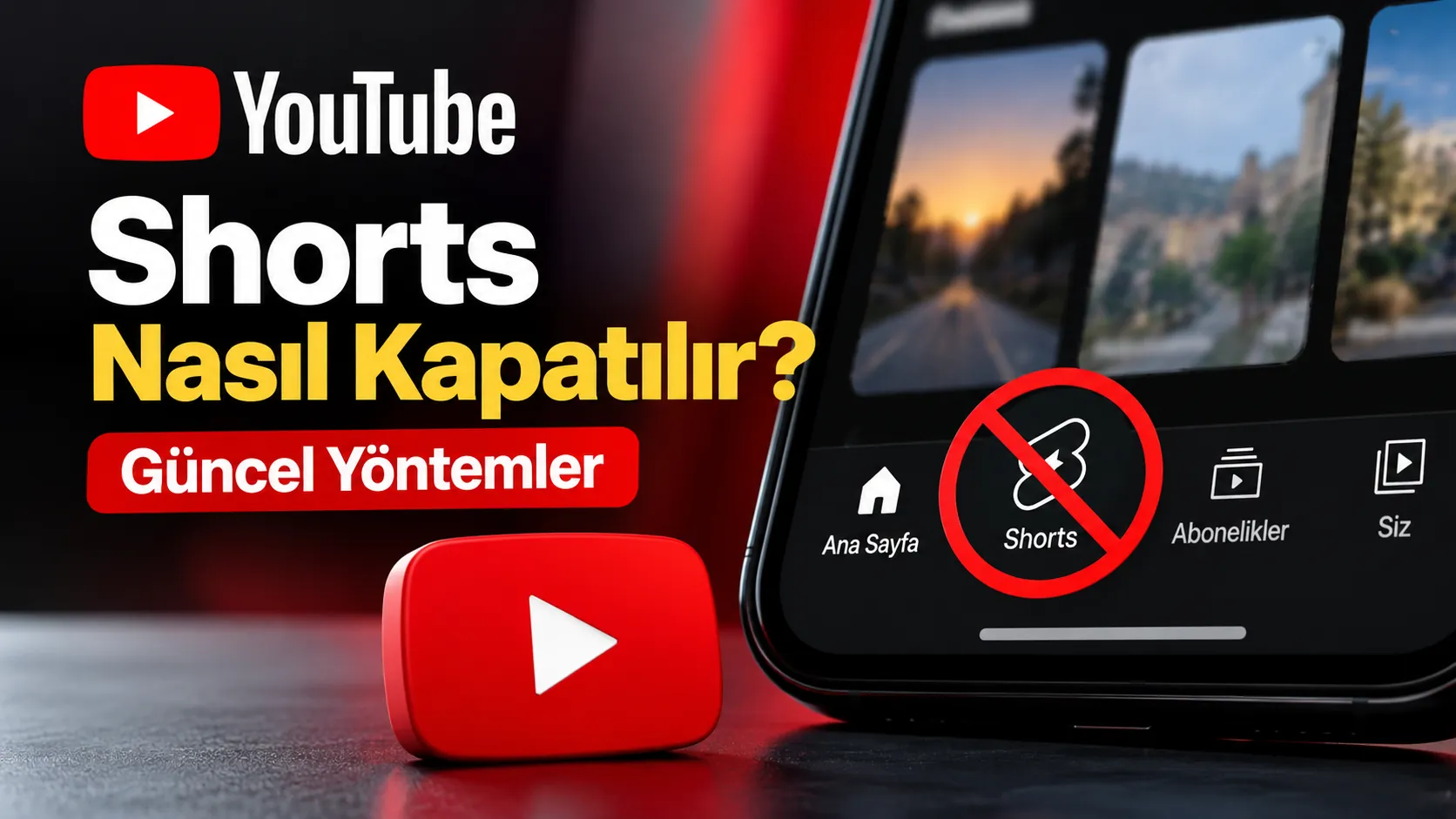 YouTube uygulamasında Shorts kısa video akışını sınırlandırma ayarları